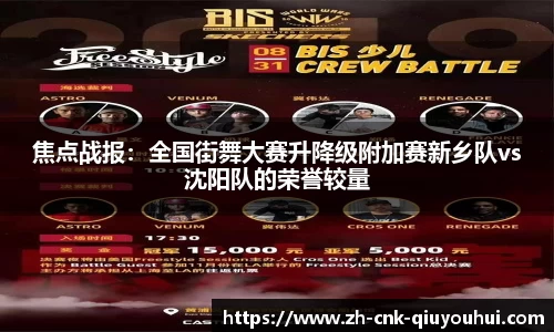 焦点战报:全国街舞大赛升降级附加赛新乡队vs沈阳队的荣誉较量
