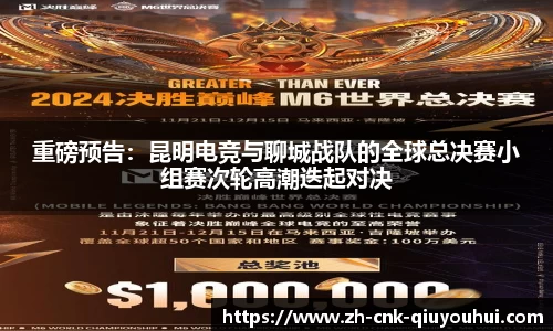 重磅预告:昆明电竞与聊城战队的全球总决赛小组赛次轮高潮迭起对决